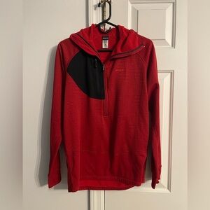 Patagonia Red and Black Hooded Pullover / Size M